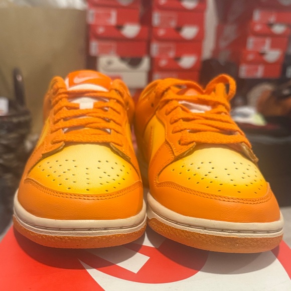 Nike Bright Orange Low-Top Sneakers - Picture 2 of 5